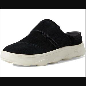 NWT VIONIC SZ 6.5 Lotus Rx Recovery Slide Clog Slip-on Black Suede Shoes